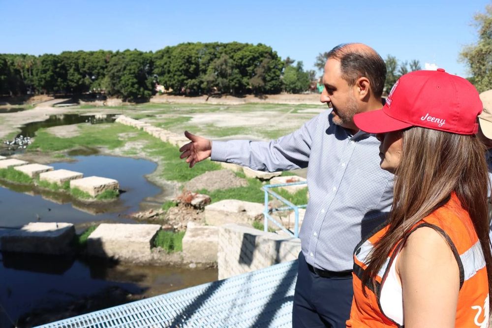 Supervisa Verónica Delgadillo limpieza de canales y vasos reguladores previo al temporal