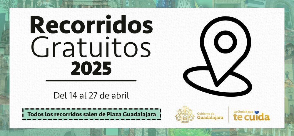 Conoce la ciudad, disfruta de los recorridos gratuitos que ofrece.