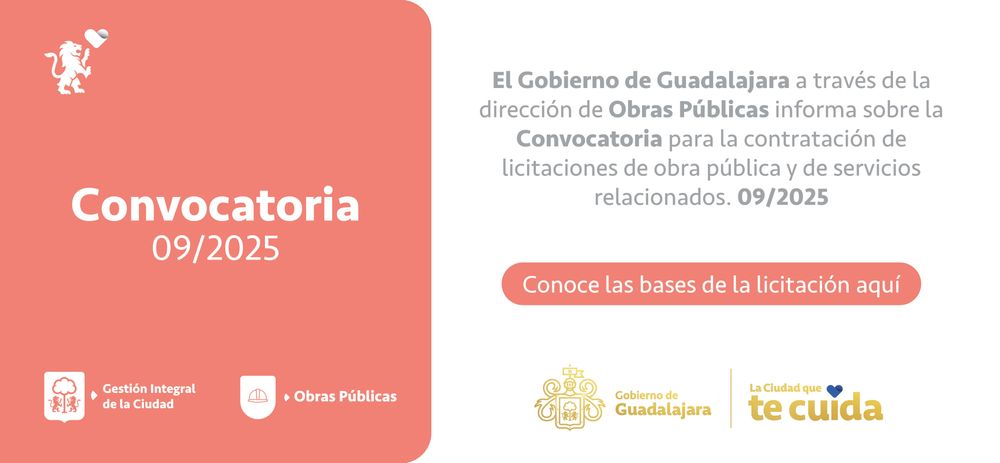 Convocatoria de licitación pública para conservación y mantenimiento de calles.
