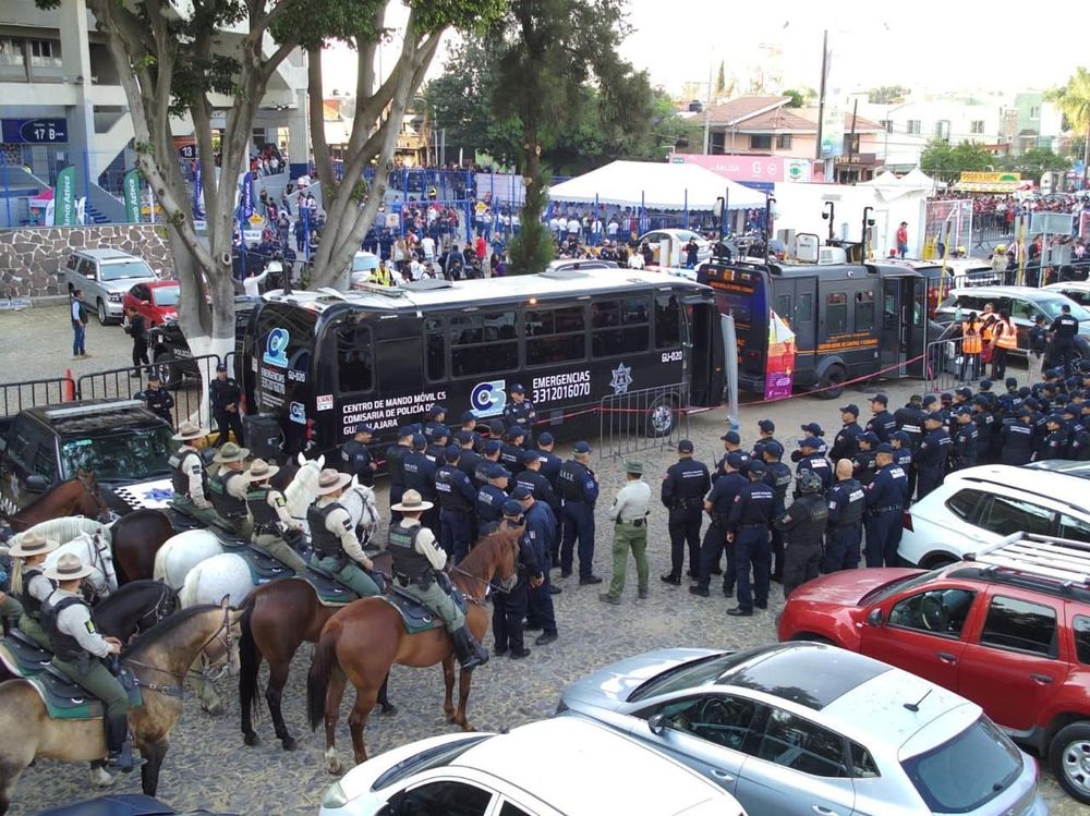 Resguardarán mil 500 elementos el clásico tapatío en el Jalisco