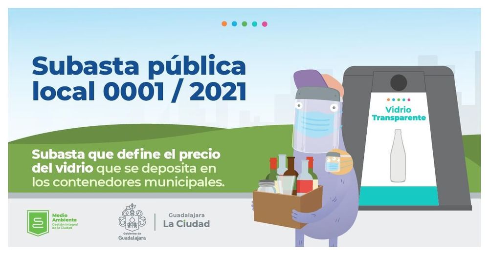 Subasta que define el precio del vidrio que se deposita en los contenedores municipales
