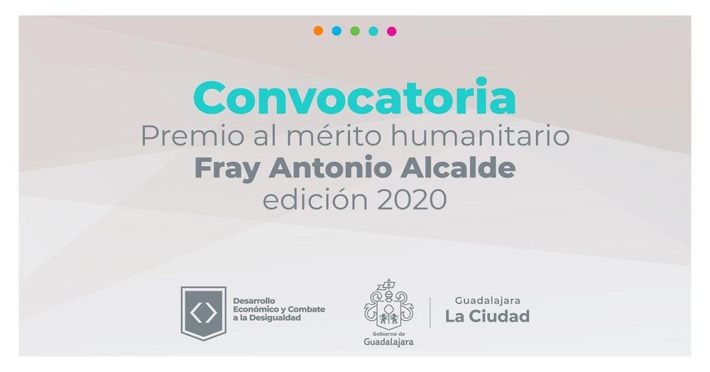 Convocatoria del Premio al mérito humanitario fray Antonio Alcalde 