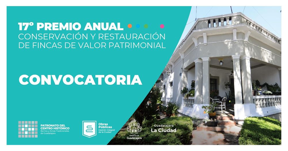 Convocatoria premio anual a la conservación y restauración de las fincas de valor patrimonial