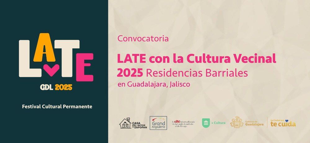 Convocatoria LATE con la Cultura Vecinal 2025 Residencias Barriales