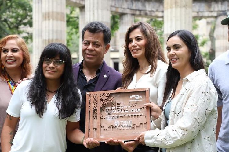 Por quinto año consecutivo, reconocen a Guadalajara como Ciudad Árbol del Mundo